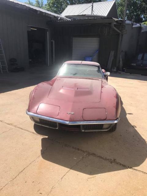 1970 Burgundy Chevrolet Corvette Coupe