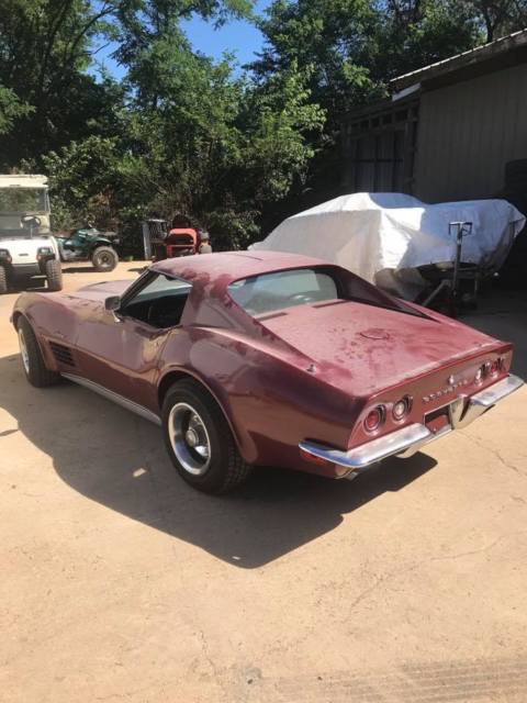 1970 Burgundy Chevrolet Corvette Coupe