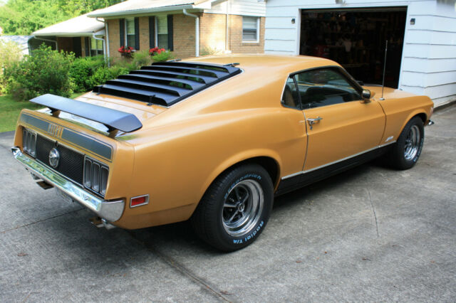1970 Gold Ford Mustang Fastback