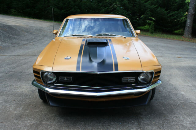 1970 Gold Ford Mustang Fastback