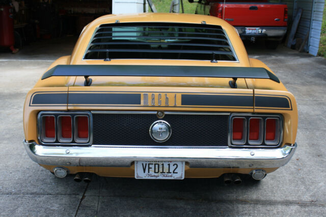 1970 Gold Ford Mustang Fastback