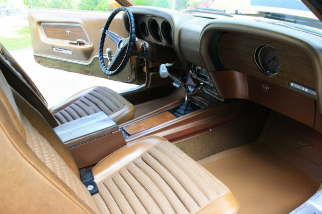 1970 Gold Ford Mustang Fastback