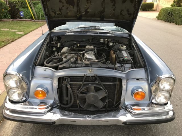 1970 Steel Blue Mercedes-Benz 200-Series Convertible