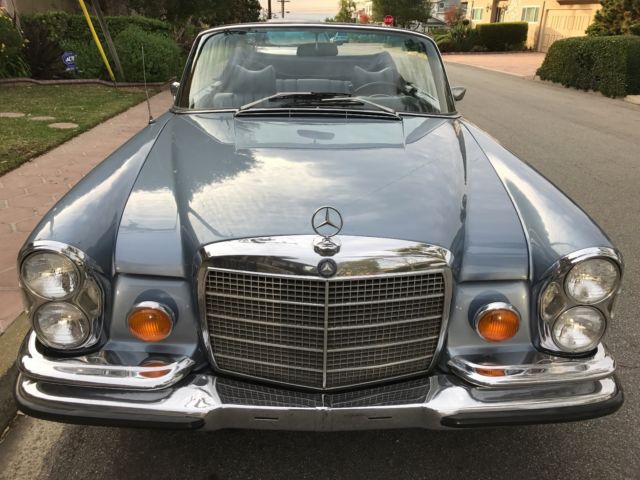 1970 Steel Blue Mercedes-Benz 200-Series Convertible