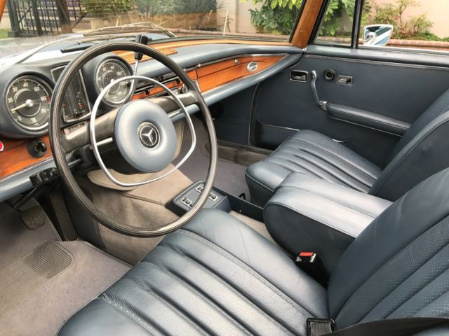 1970 Steel Blue Mercedes-Benz 200-Series Convertible