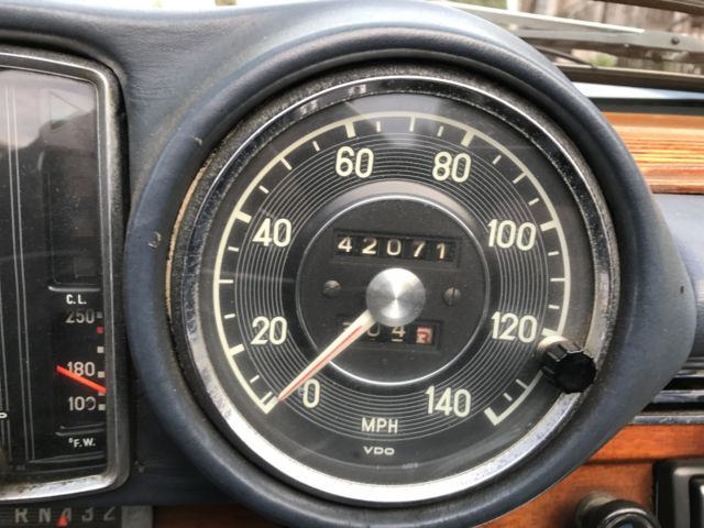 1970 Steel Blue Mercedes-Benz 200-Series Convertible