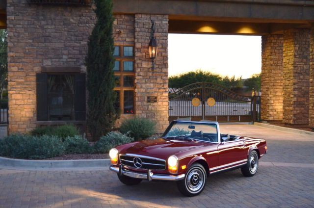 1970 Red Mercedes-Benz 200-Series Convertible