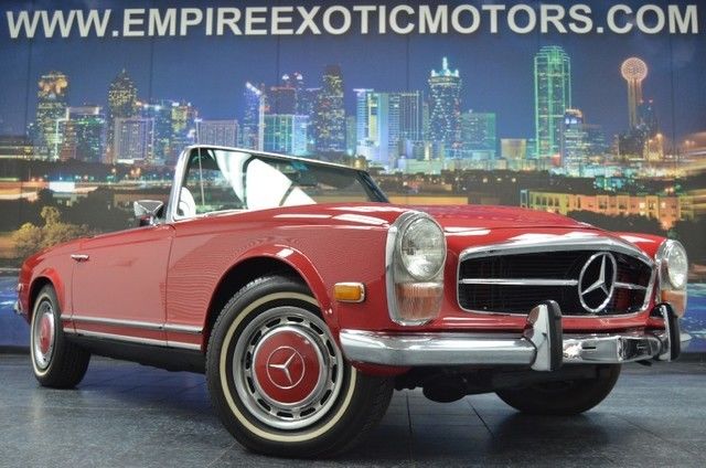 1970 Red Mercedes-Benz SL-Class Convertible