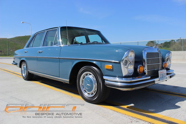 1970 Blue Mercedes-Benz 200-Series Sedan