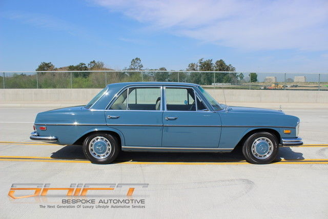 1970 Blue Mercedes-Benz 200-Series Sedan