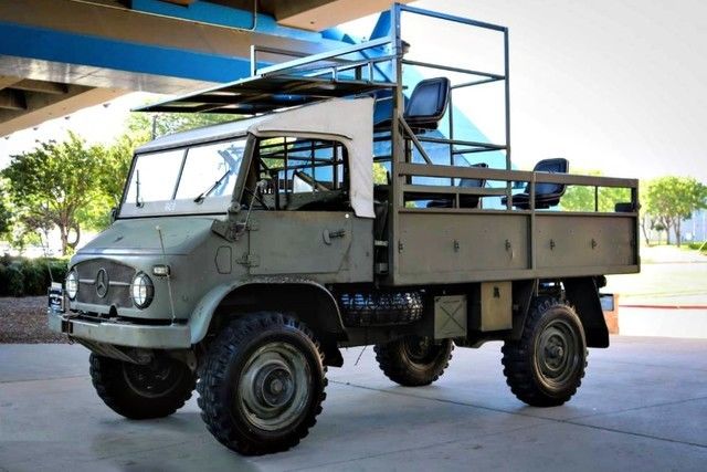 1970 Green Mercedes-Benz Unimog Pickup Truck
