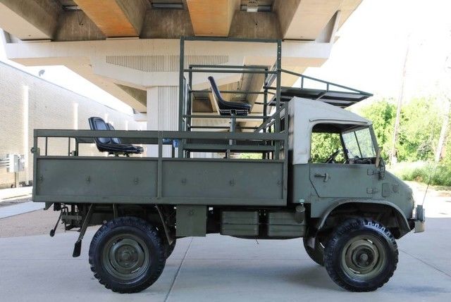 1970 Green Mercedes-Benz Unimog Pickup Truck