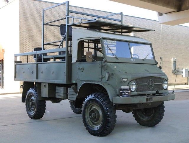1970 Green Mercedes-Benz Unimog Pickup Truck