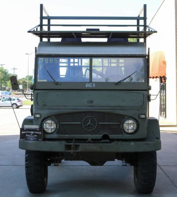 1970 Green Mercedes-Benz Unimog Pickup Truck