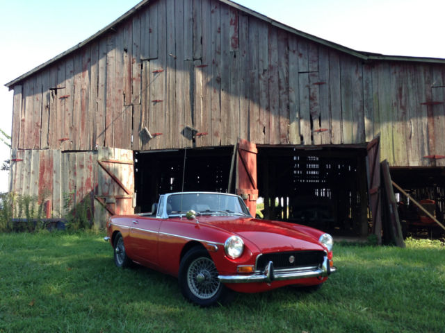 1970 Red MG MGB U/K