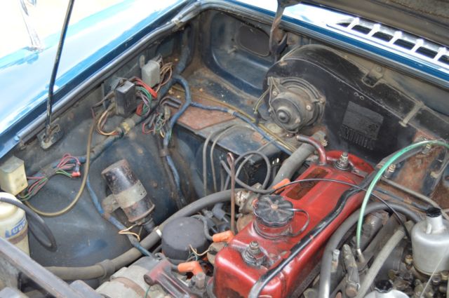 1970 Blue MG MGB Convertible