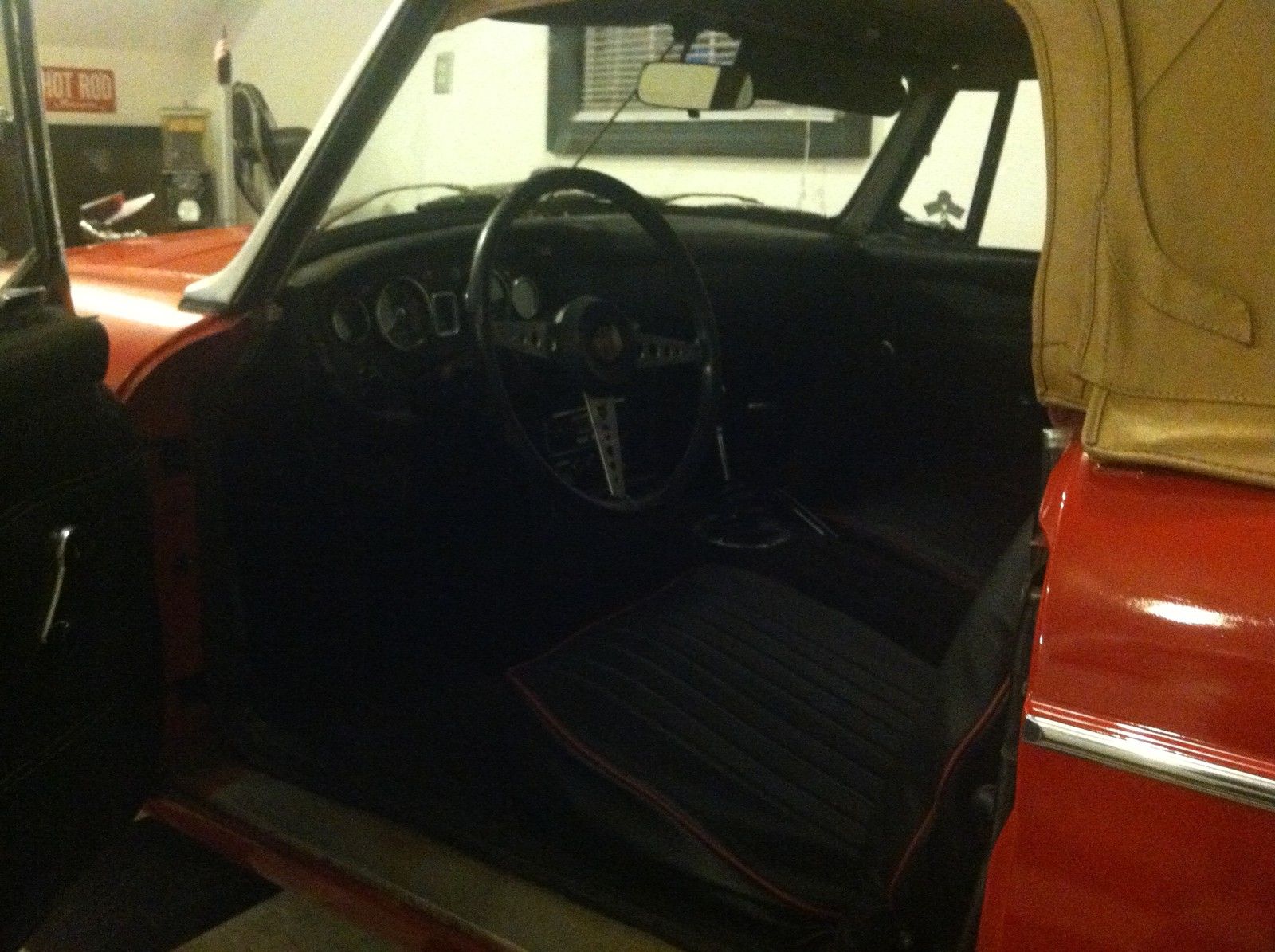 1970 Red MG MGB Convertible