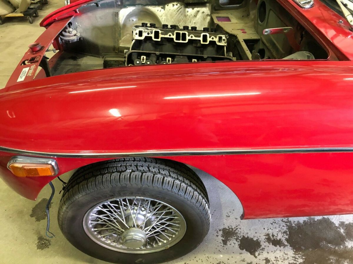 1970 Red MG MGB Convertible