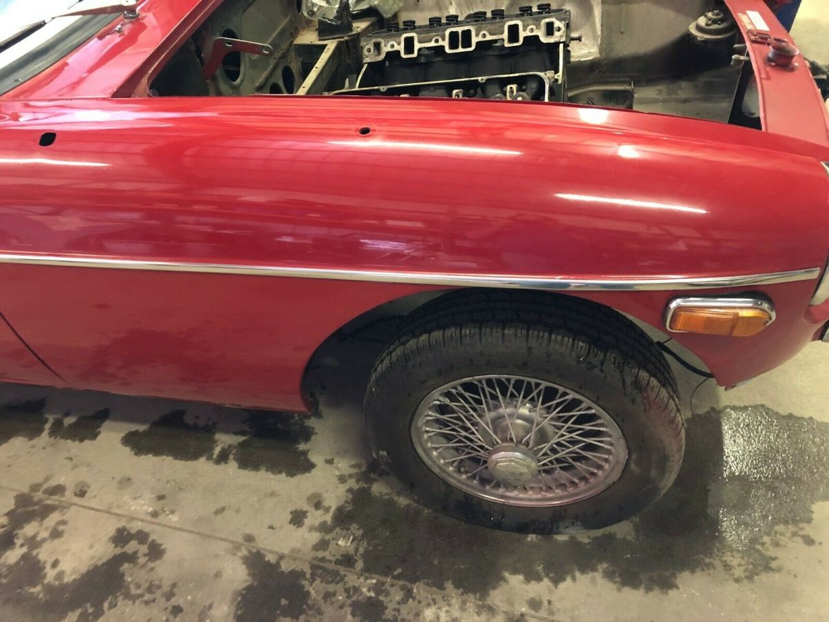 1970 Red MG MGB Convertible
