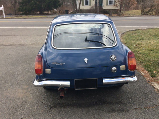 1970 Blue MG MGB Coupe