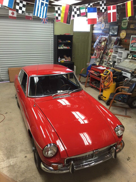 1970 Red MG MGB Fastback
