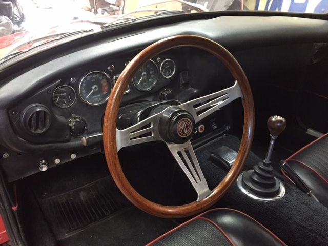 1970 Red MG MGB Fastback