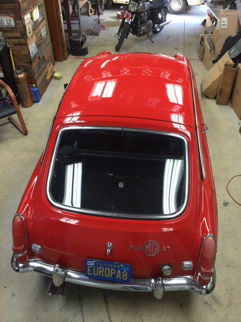 1970 Red MG MGB Fastback