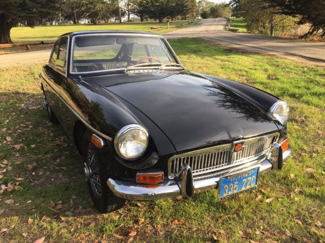 1970 Black MG MGB Coupe
