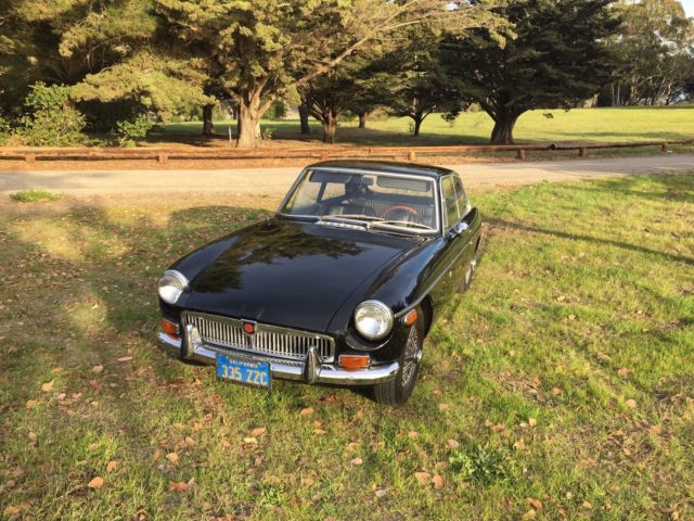 1970 Black MG MGB Coupe