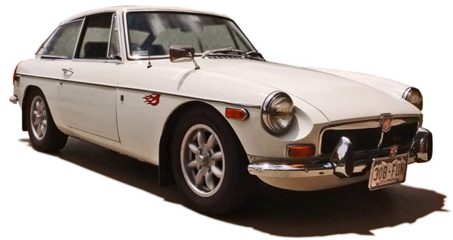 1970 White MG MGB Coupe