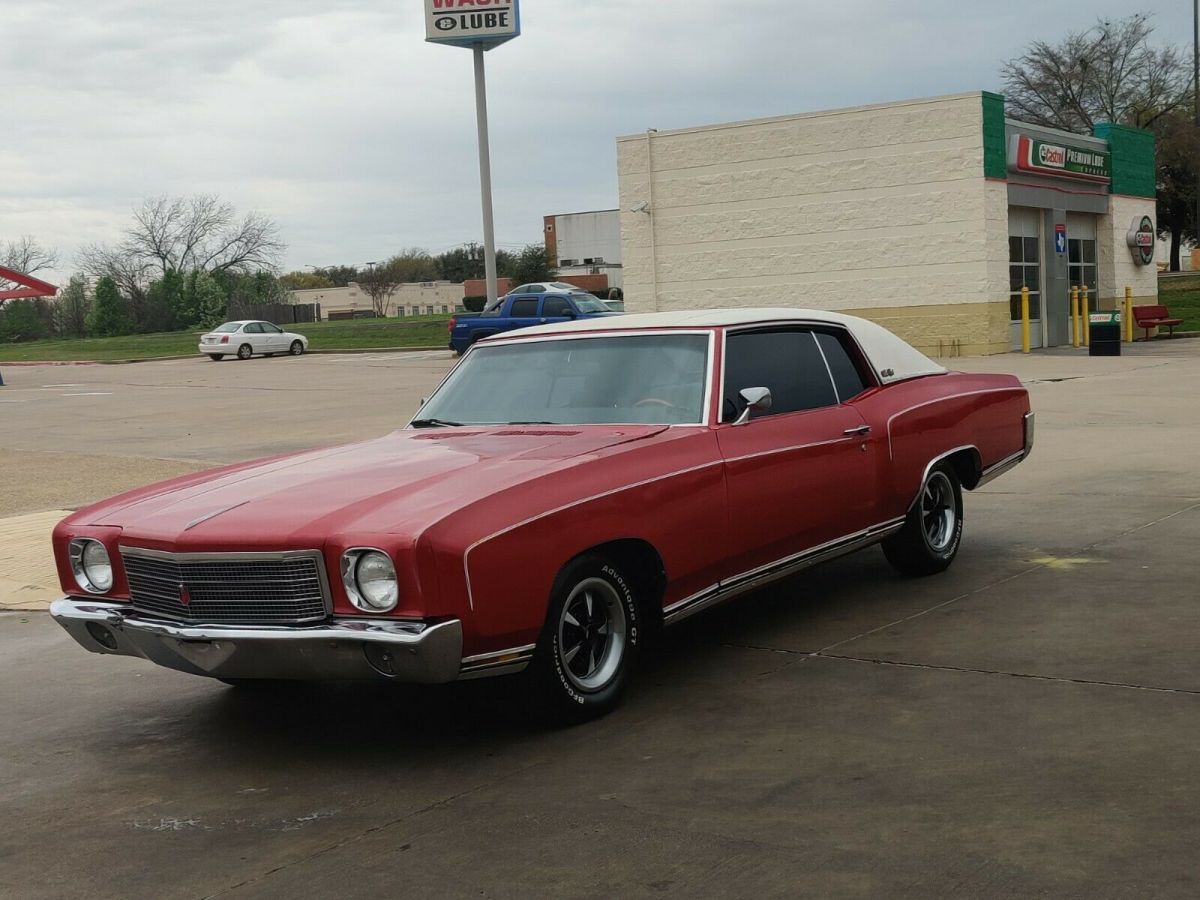 1970 Red Chevrolet Monte Carlo Coupe