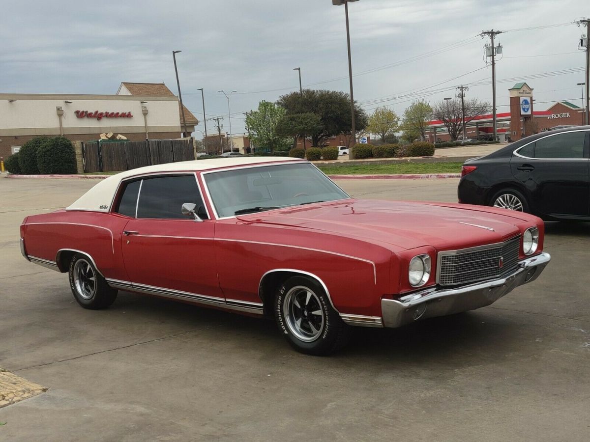 1970 Red Chevrolet Monte Carlo Coupe