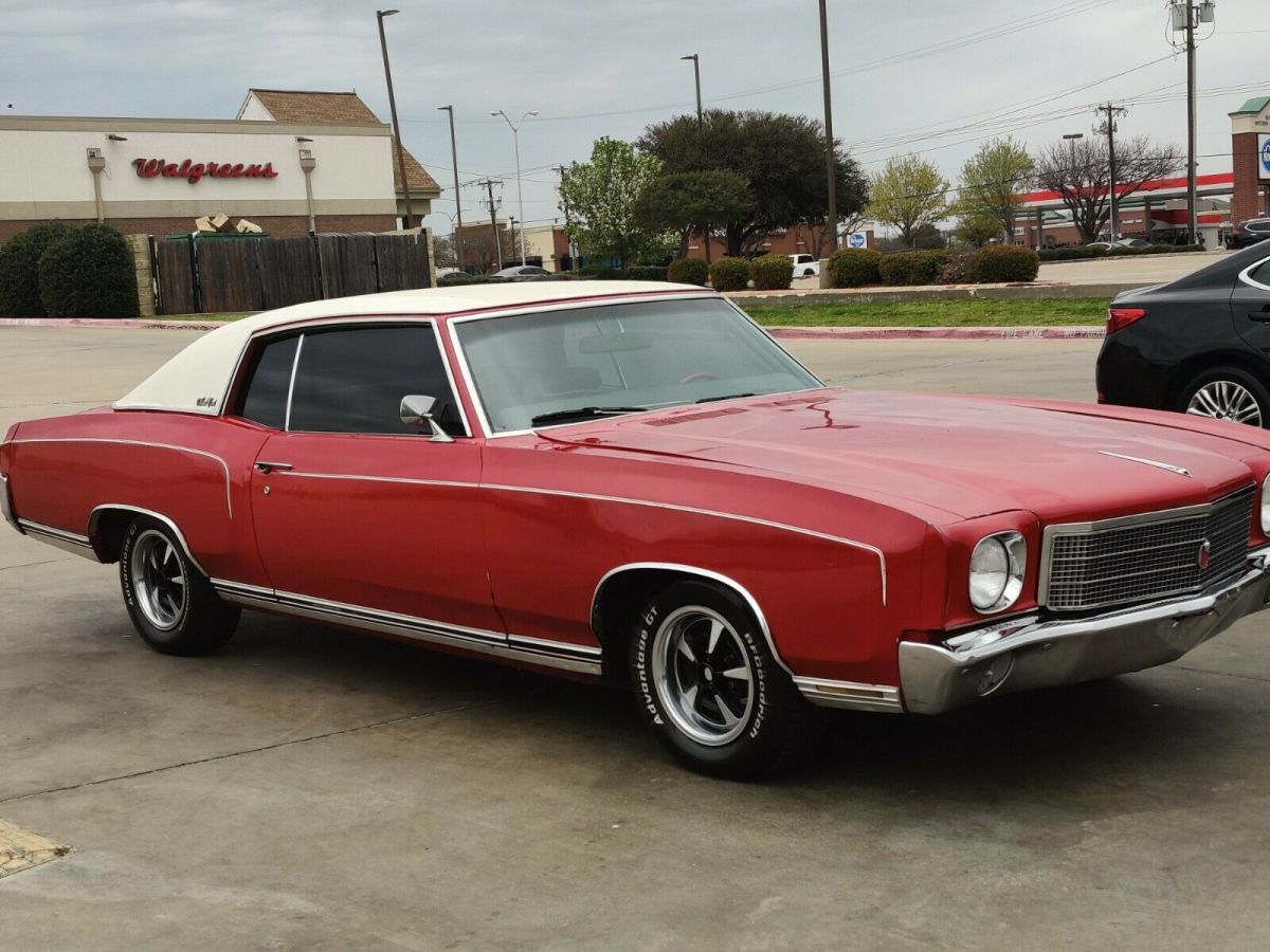 1970 Red Chevrolet Monte Carlo Coupe