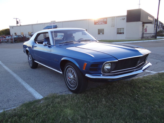 1970 Blue Ford Mustang Coupe