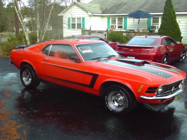 1970 Metel Flake Orange and Black Ford Mustang Fastback