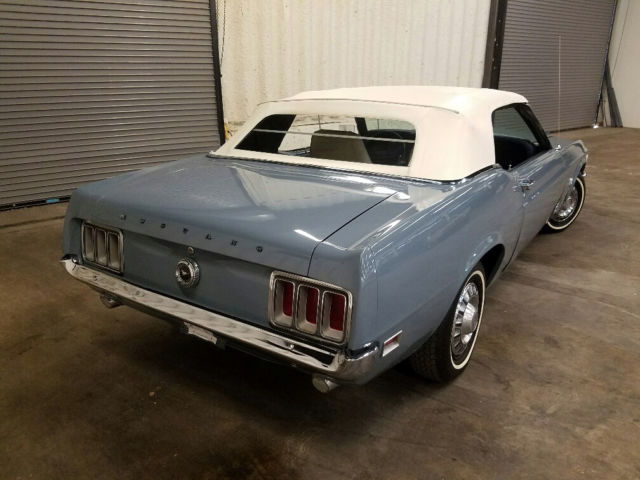 1970 Blue Ford Mustang Convertible