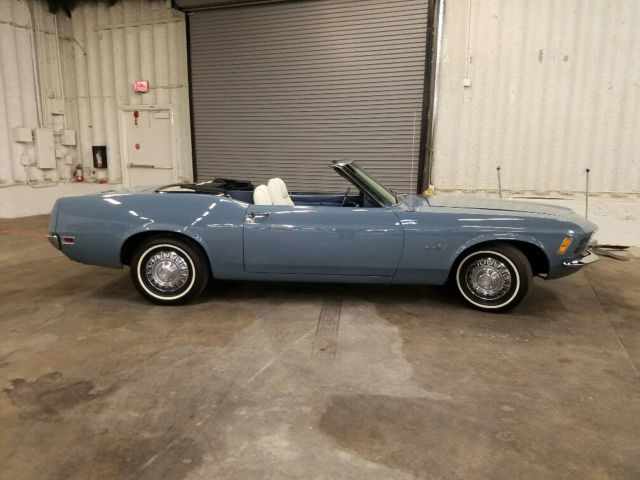1970 Blue Ford Mustang Convertible