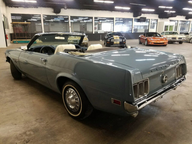 1970 Blue Ford Mustang Convertible