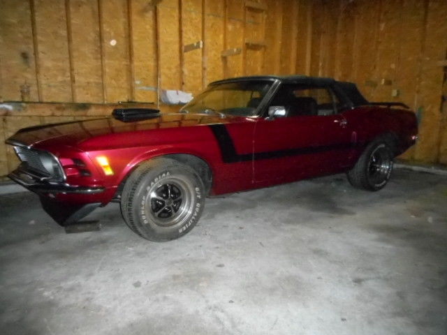 1970 Red Ford Mustang Convertible