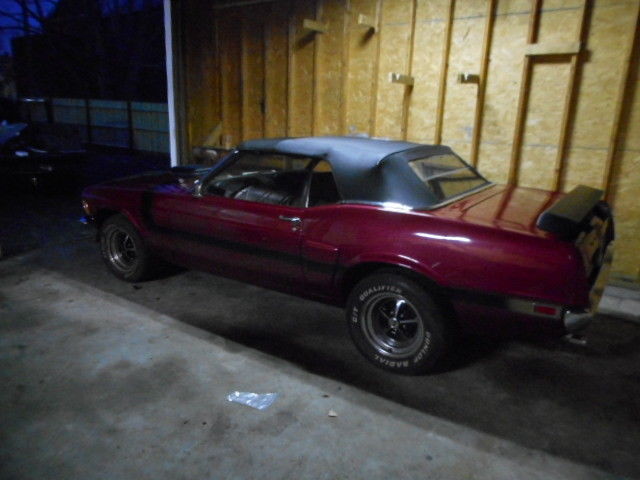 1970 Red Ford Mustang Convertible