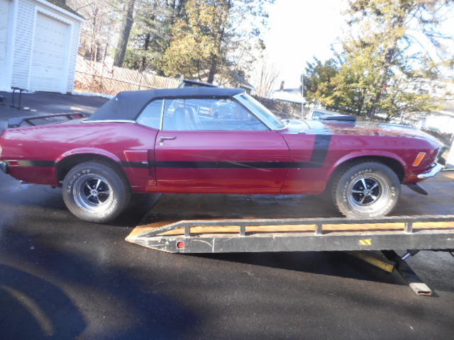 1970 Red Ford Mustang Convertible