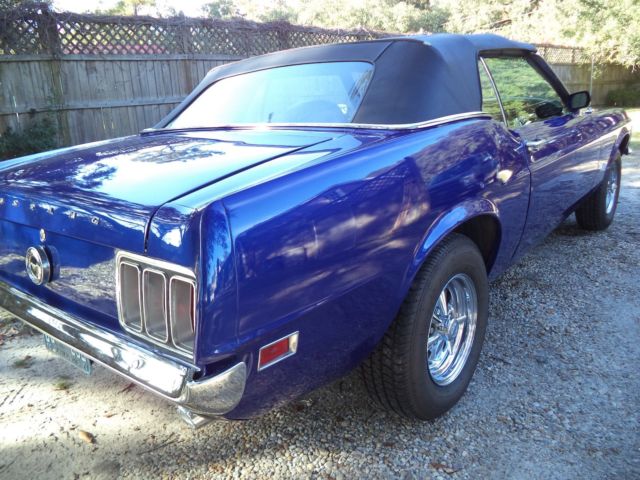 1970 Blue Ford Mustang Convertible