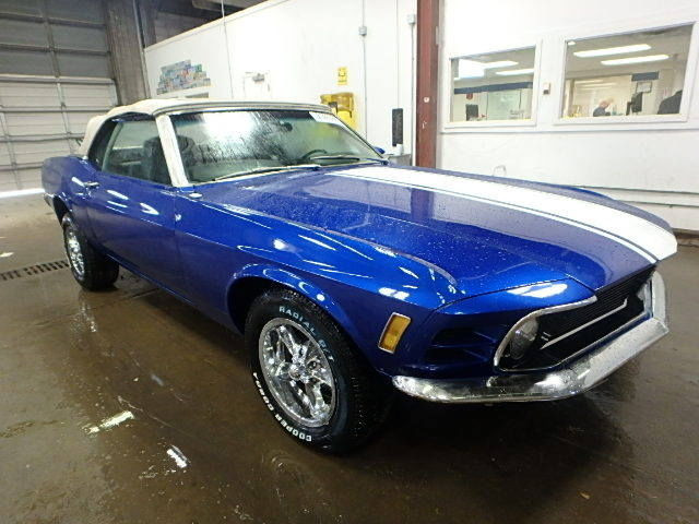 1970 Blue Ford Mustang Convertible