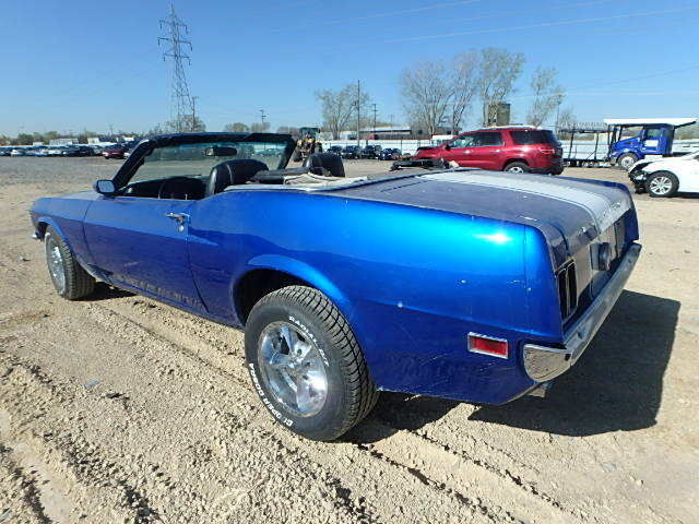 1970 Blue Ford Mustang Convertible