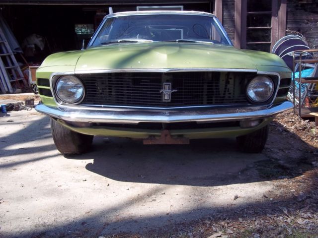 1970 Green Ford Mustang Convertible
