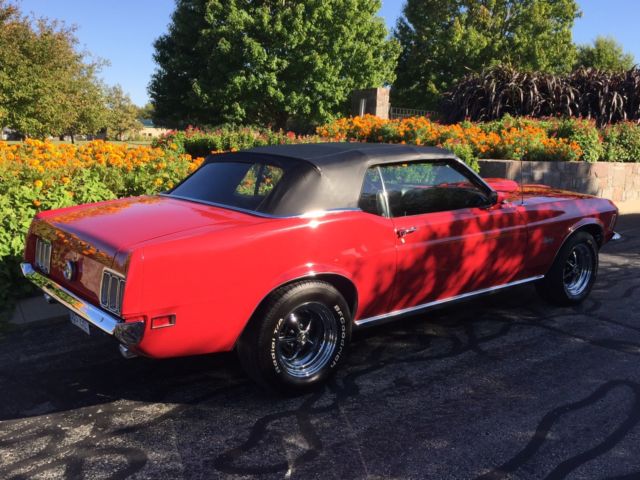 1970 Red Ford Mustang Convertible
