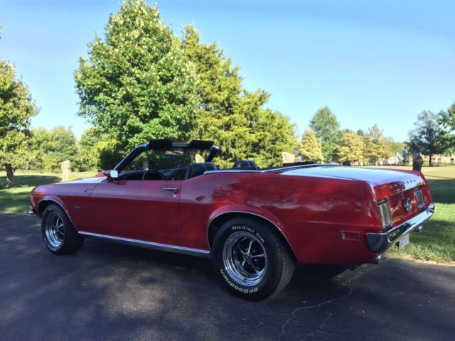 1970 Red Ford Mustang Convertible