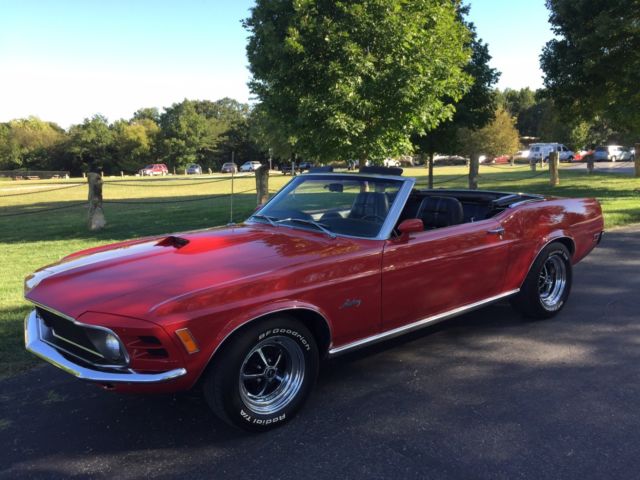 1970 Red Ford Mustang Convertible