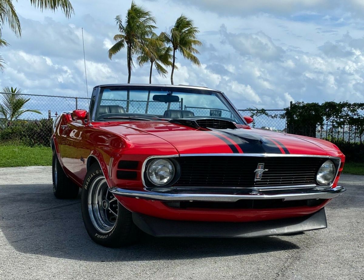 1970 Red Ford Mustang Convertible