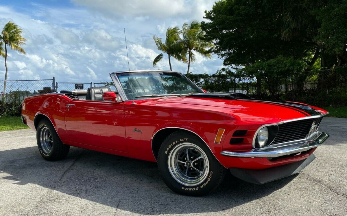 1970 Red Ford Mustang Convertible